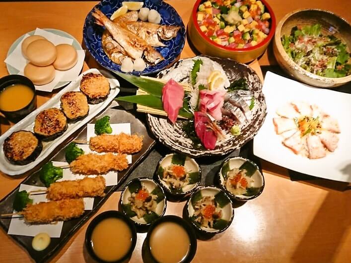 【秋限定!】全10品「豪華本鮪とばらちらしのコース」
