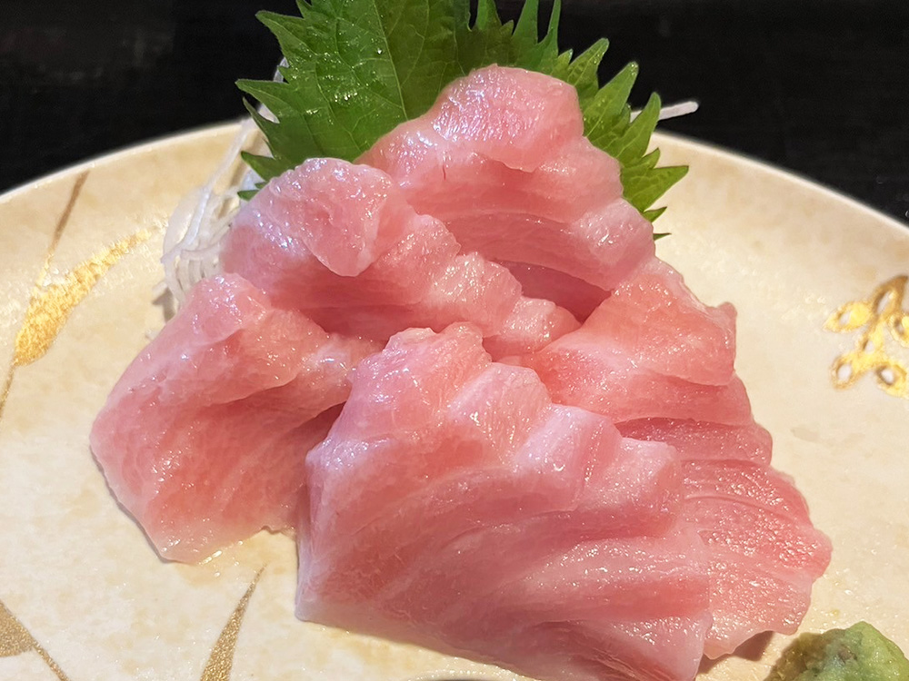 本まぐろ大とろ刺身